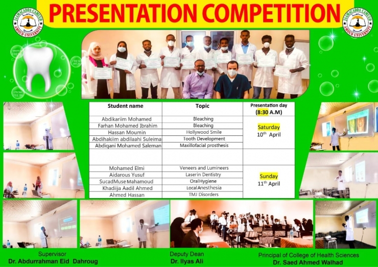 Competition for best Presentations in Dental Science